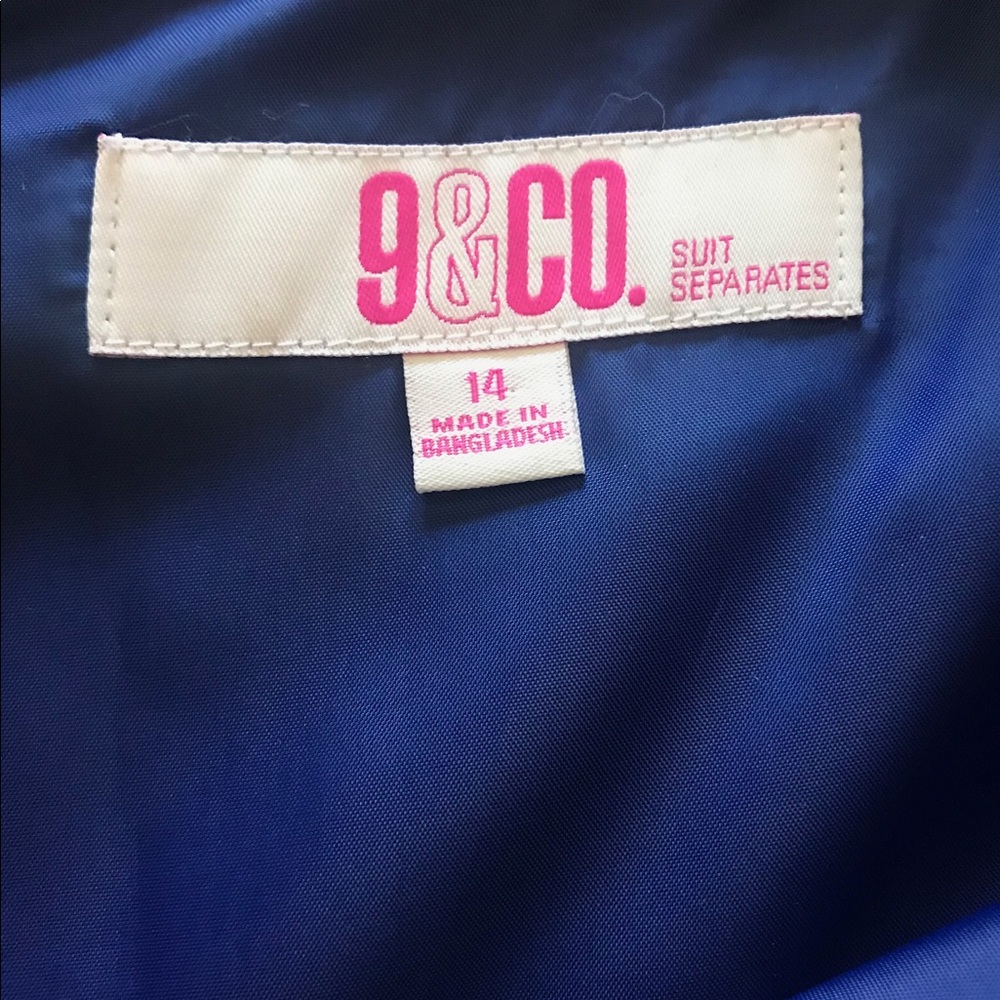 Royal blue and black A-Line dress. Sz. 14 - Picture 5 of 8